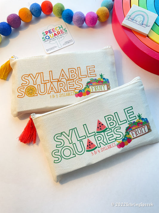 Syllable Squares Combo: Fruit