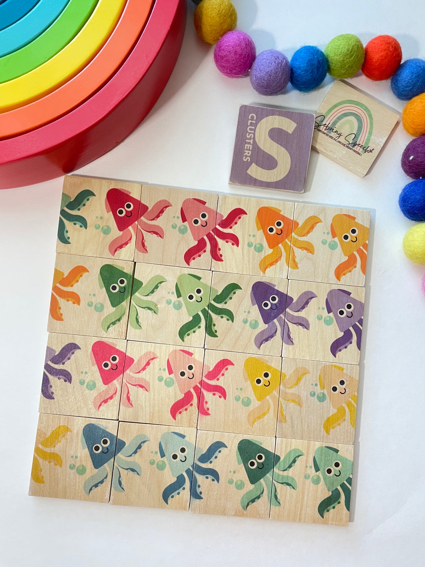 3 Element S-Clusters & Swimming Squids Puzzle